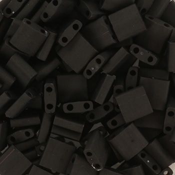 Miyuki Tila 5 x 5 Kralen - 401F Opaque Matte Black 401F
