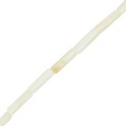 Schelp kralen tube Off white, 2 stuks