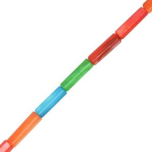 Schelp kralen tube Multicolour, 2 stuks