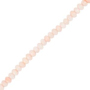 Schelp kralen rondellen Light Pink 3x5 mm, 10 stuks
