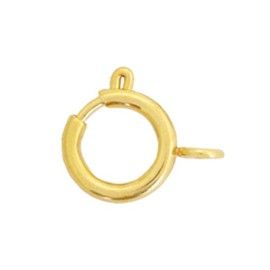 Roestvrij stalen (RVS) Stainless steel onderdelen slotje 7x9mm Goud