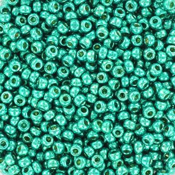 Miyuki Rocailles 11/0 5106 Duracoat Galvanized Dark Aqua Green