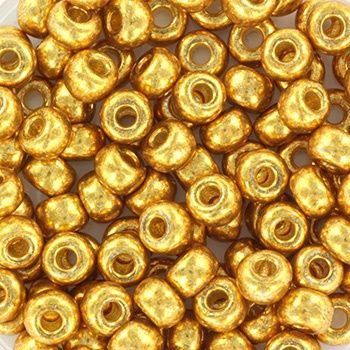 Miyuki Rocailles 6/0 4202 Duracoat Galvanized Gold