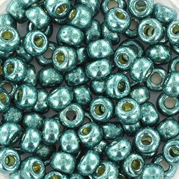 Miyuki Rocailles 6/0 4217 Duracoat Galvanized Sea Foam
