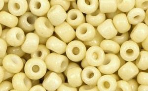 Glaskralen Rocailles 8/0 (3mm) Butter Yellow, 10 gram