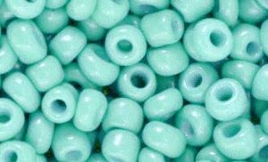 Glaskralen Rocailles 6/0 (4mm) Harbour side blue, 10 gram