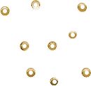 Knijpkralen rond 2,5 mm Goud, 100 stuks