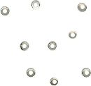 Knijpkralen rond 2,5 mm Zilver, 100 stuks