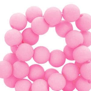 Acryl kralen 6 mm Pink, 60 stuks