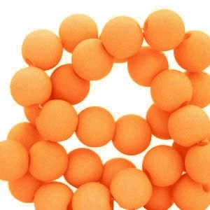 Acryl kralen 6 mm Orange, 60 stuks
