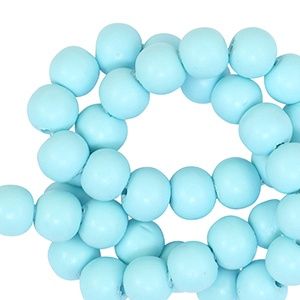 Polymeer kralen 6mm Light blue, 20 stuks