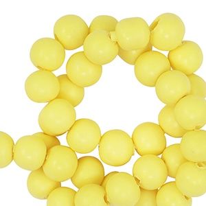 Polymeer kralen 6mm Yellow, 20 stuks