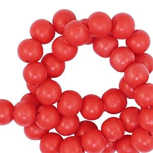 Polymeer kralen 6mm Red, 20 stuks