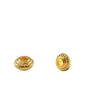 Kralen DQ metaal spacer Bali ring 5mm Goud (nikkelvrij), 2 stuks