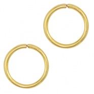 Roestvrij stalen (RVS) Stainless steel montagering 7mm goud