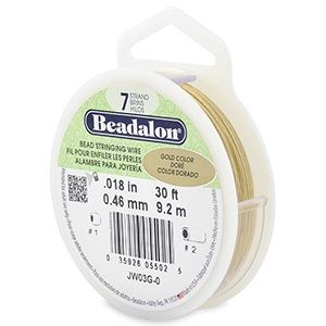 Beadalon Rijgdraad 7 draads 0.46mm Gold, 9.2 meter