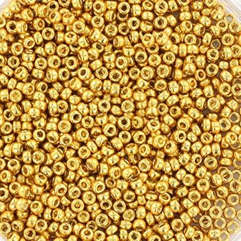 Miyuki Rocailles 15/0 4202 Duracoat Galvanized Gold