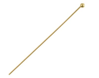 Roestvrij stalen (RVS) Stainless steel onderdelen nietstift 25mm Goud