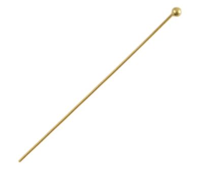 Roestvrij stalen (RVS) Stainless steel onderdelen nietstift 25mm Goud