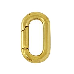 Roestvrij stalen (RVS) Stainless steel clasp ovaal Gold
