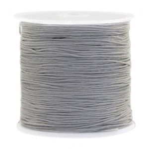 Macramé draad 0.5mm Rainy Grey, per meter