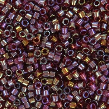 Miyuki Delica 11/0 DB-2375 Fancy Lined Red