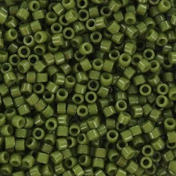 Miyuki Delica 11/0 DB-2357 Duracoat Opaque Dyed Moss Green