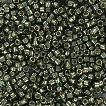 Miyuki Delica 11/0 DB-2512 Duracoat Galvanized Steel Green