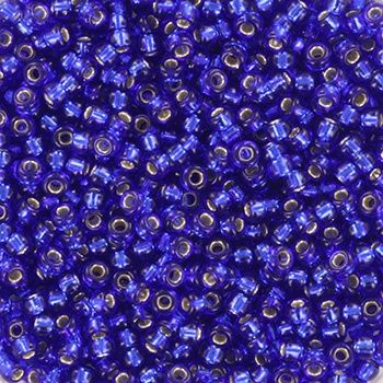 Miyuki Rocailles 11/0 0020 Silverlined Cobalt