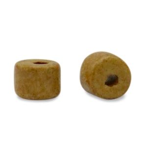 DQ Grieks keramiek kralen 5mm Mustard brown, 10 stuks