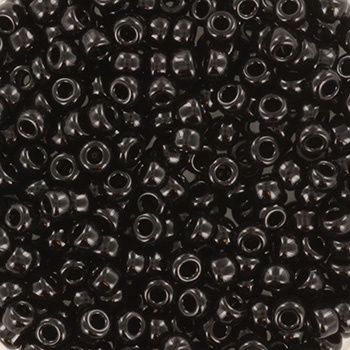 Miyuki Rocailles 8/0 0401 Opaque Black