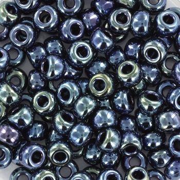 Miyuki Rocailles 6/0 0456 Metallic Iris Gunmetal