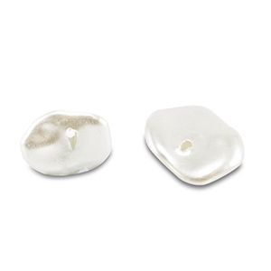 Imitatie zoetwaterparels White 10mm, 8 stuks