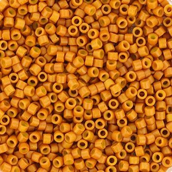 Miyuki Delica 11/0 DB-0653 Opaque Dyed Pumpkin