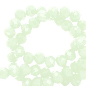 Top Facet kralen 3x2mm disc Mint Green, 30 stuks