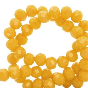 Top Facet kralen 3x2mm disc Chrome yellow, 30 stuks