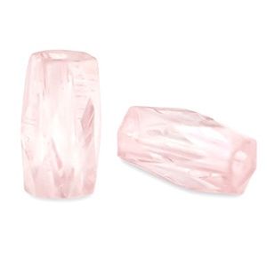 Top Facet kralen 5x3mm tube Hortensia pink, 10 stuks