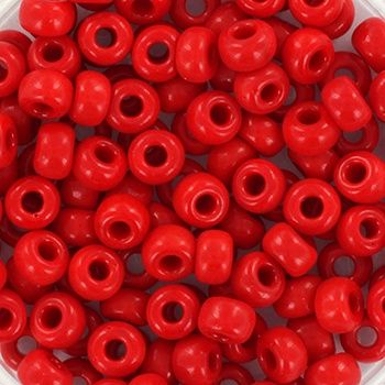 Miyuki Rocailles 6/0 0408 Opaque Red