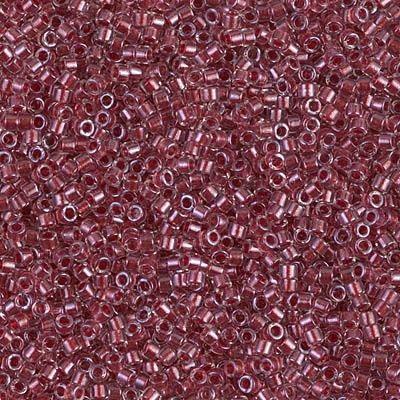 Miyuki Delica 11/0 DB-0924 Sparkling Cranberry Lined Crystal