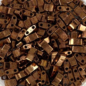 Miyuki Half-Tila 5x2,3mm - 457B Metallic Iris Dark Raspberry, 15 stuks