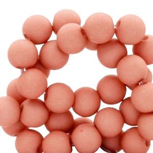 Acryl kralen 6mm Palmetto pink, 60 stuks