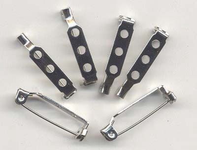 Brochespelden 25mm, 6 stuks