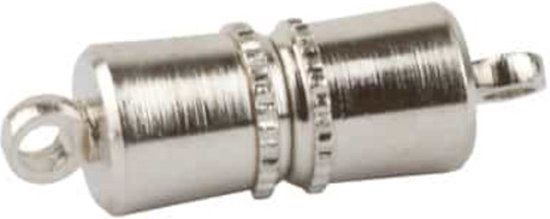 Magneetsluitingen Zilverkleur 12mm, 5 stuks