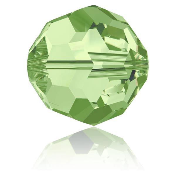 Swarovski Kraal 5000 rond 6mm Peridot, 2 stuks