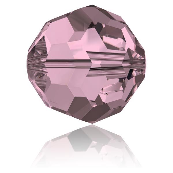 Swarovski Kraal 5000 rond 6mm Antique Pink, 2 stuks