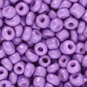 Glaskralen Rocailles 6/0 (4mm) Lilac purple, 10 gram