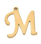 RVS Stainless Steel bedel letter M