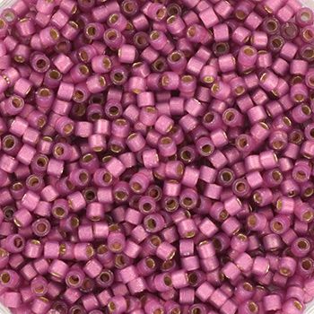 Miyuki Delica 11/0 DB-2181 Duracoat Semi Frosted Silverlined Dyed Hydrangea