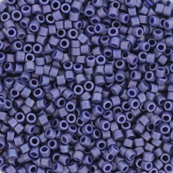 Miyuki Delica 11/0 DB-2319 Opaque Glazed Frosted Rainbow Navy Blue