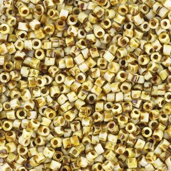 Miyuki Delica 11/0 DB-2262 Opaque Picasso Yellow